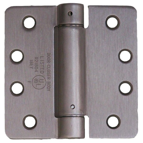 Tento Campait 4 x 4 in., 0.25 in. Radius Corner UL Listed Spring Hinge, Satin Nickel TE1621535 - main